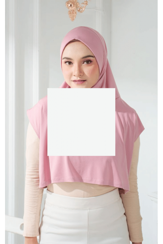 Alesha Hijab Outer Dusty Pink